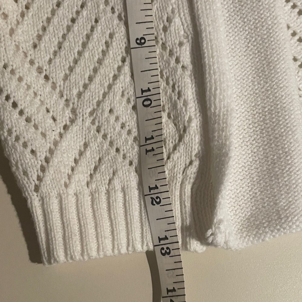 Moral Fiber Cream Open-Front Knit Shrug - Picture 5 of 9